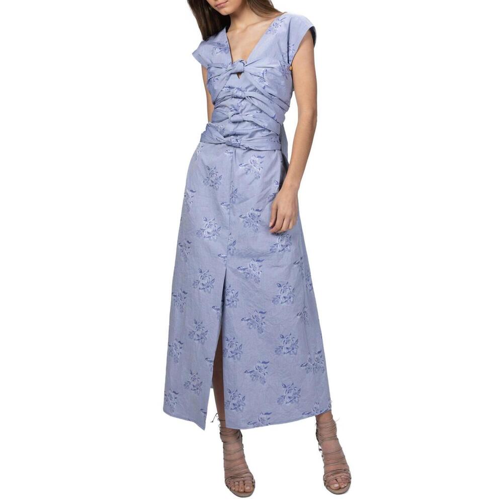 NEW EENK silhouette dress in light blue